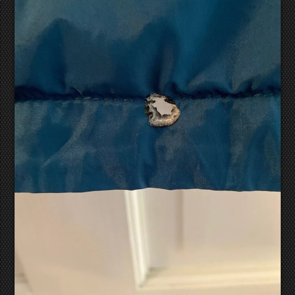 Obey Hooded Turquoise Nylon Jacket Mens Small - Picture 6 of 10